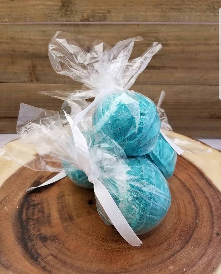 CBD bath bombs, soaps and body scrubs