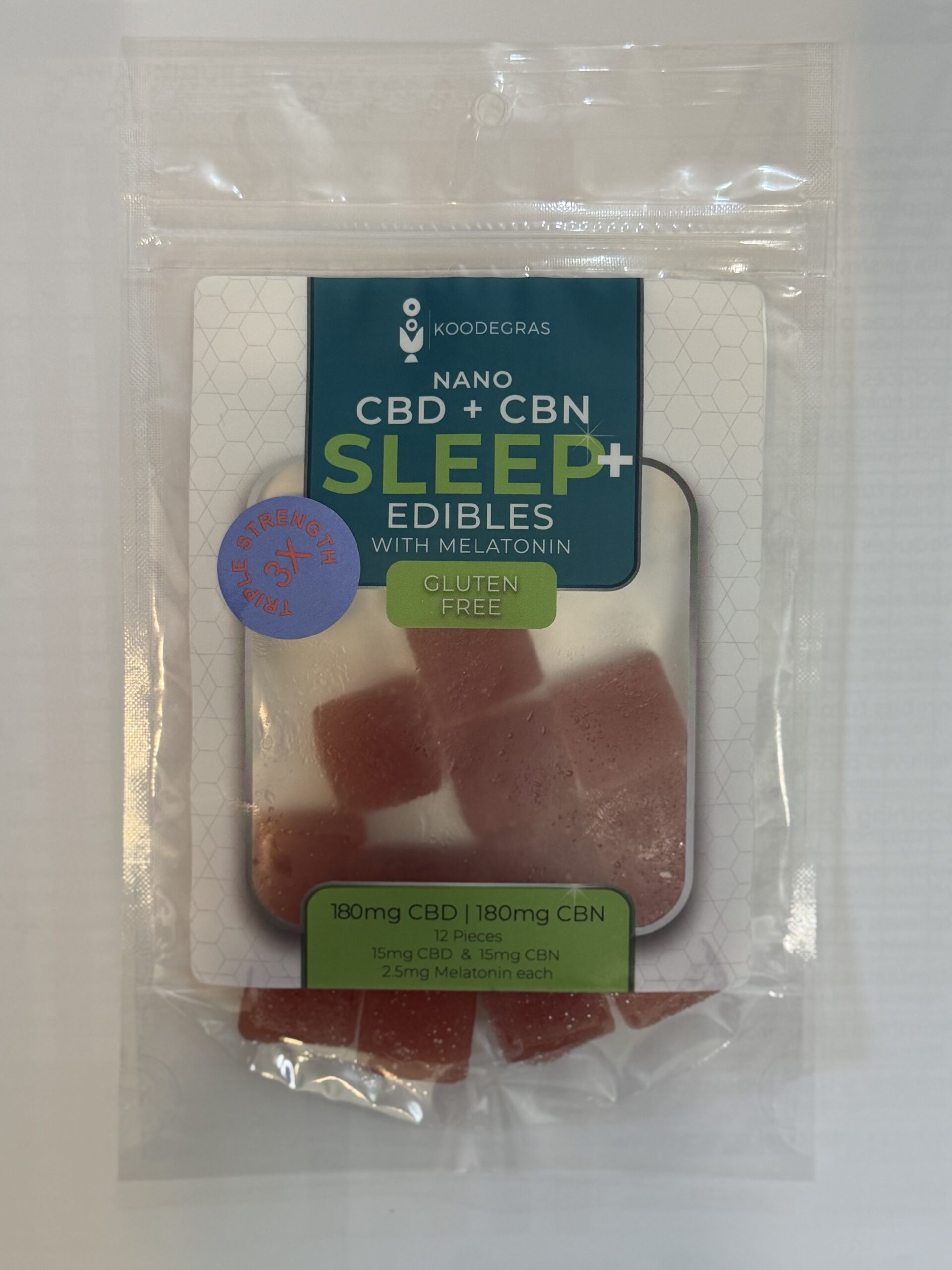CBN + CBD Sleep Edibles with Melatonin 15 MG